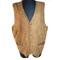 KAMIZELKA SKÓRA ZAMSZ rozm. 50